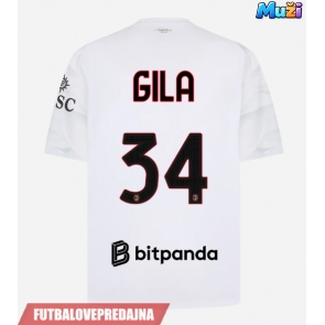 Lacne Muži Futbalové dres AC Milan Mario Gila #34 2026-27 Krátky Rukáv - Preč